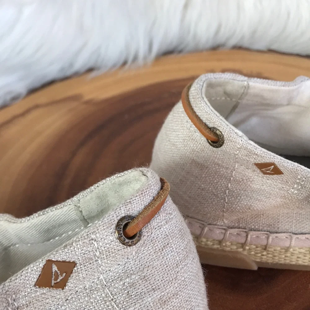 Sperry Women's Espadrille Slip-On Shoes in Natural Beige